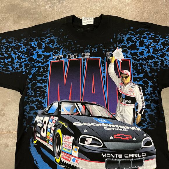 Vintage Dale Earnhardt Sr The Man AOP Nascar T-Shirt Large - Picture 3 of 5